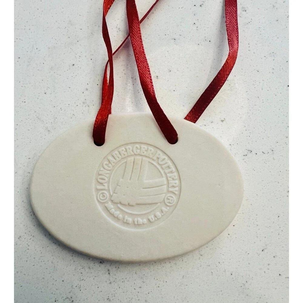 VTG 1995 Longaberger Shades of Autumn Basket Charm Decor Tie-On NIB Collectible